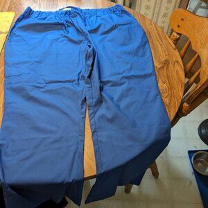StrictlyScrubs 3X Women's Royal Blue Scrub Pants w/pockets, workwear, uniform